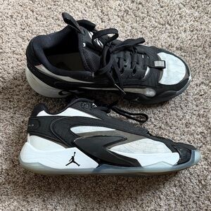 Jordan Black and White basketball shoes